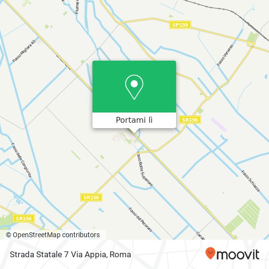 Mappa Strada Statale 7 Via Appia