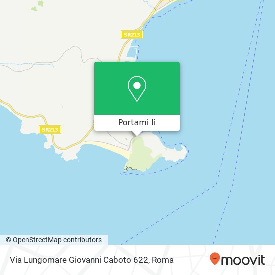 Mappa Via Lungomare Giovanni Caboto 622