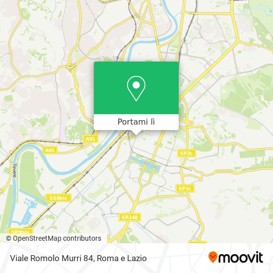 Mappa Viale Romolo Murri 84