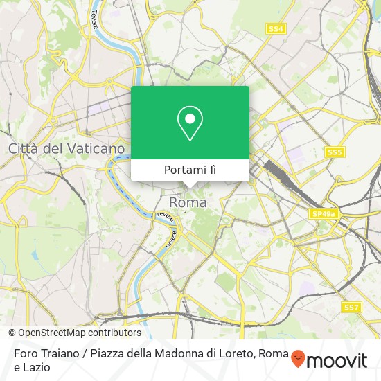 Mappa Foro Traiano / Piazza della Madonna di Loreto