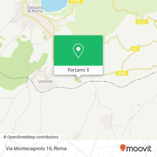 Mappa Via Montecagnolo 16