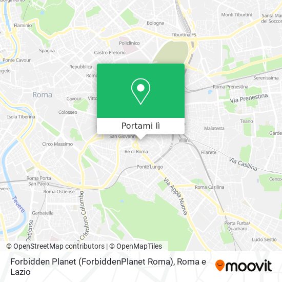 Mappa Forbidden Planet (ForbiddenPlanet Roma)