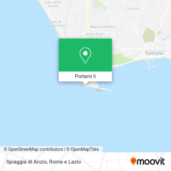 Mappa Spiaggia di Anzio