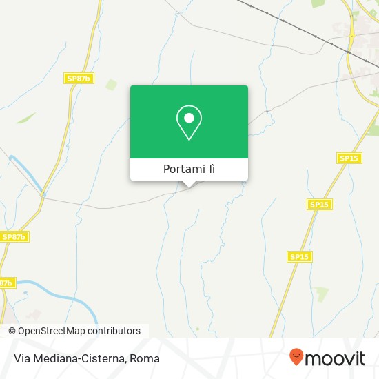 Mappa Via Mediana-Cisterna