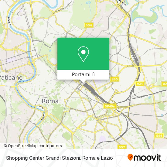 Mappa Shopping Center Grandi Stazioni