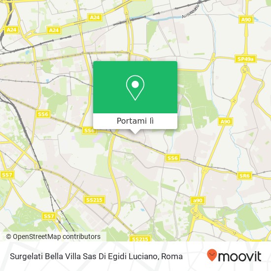 Mappa Surgelati Bella Villa Sas Di Egidi Luciano