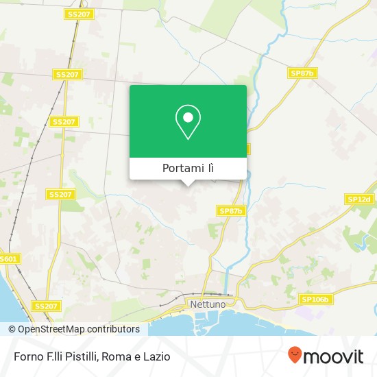 Mappa Forno F.lli Pistilli