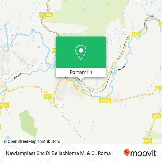 Mappa Newlamplast Snc Di Bellachioma M. & C.