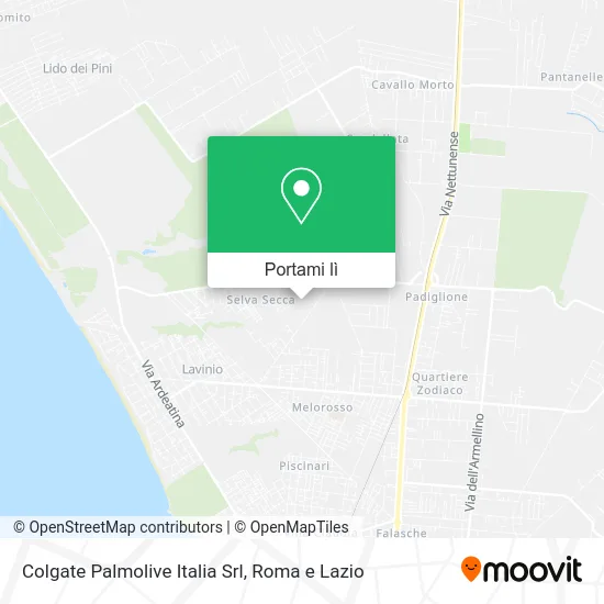 Mappa Colgate Palmolive Italia Srl