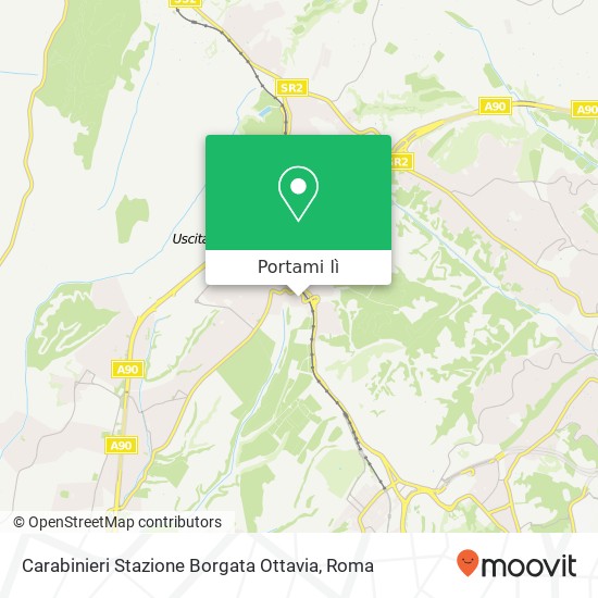 Mappa Carabinieri Stazione Borgata Ottavia