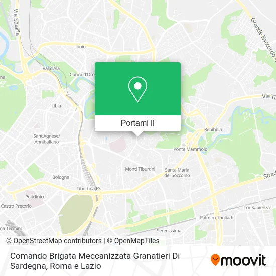 Mappa Comando Brigata Meccanizzata Granatieri Di Sardegna