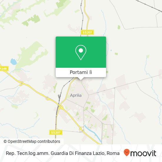 Mappa Rep. Tecn.log.amm. Guardia Di Finanza Lazio