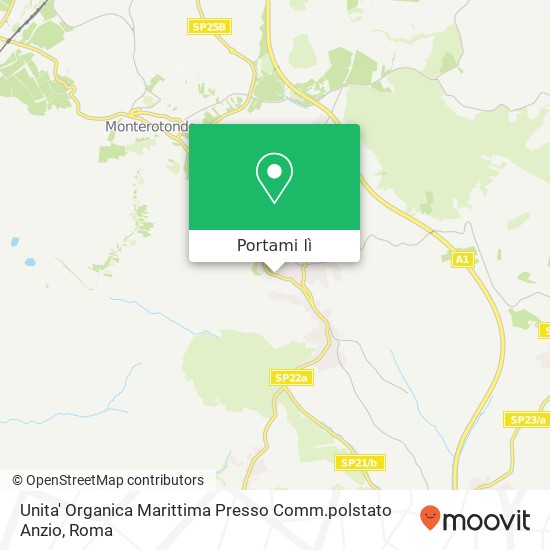 Mappa Unita' Organica Marittima Presso Comm.polstato Anzio