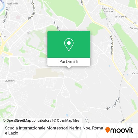 Mappa Scuola Internazionale Montessori Nerina Noe