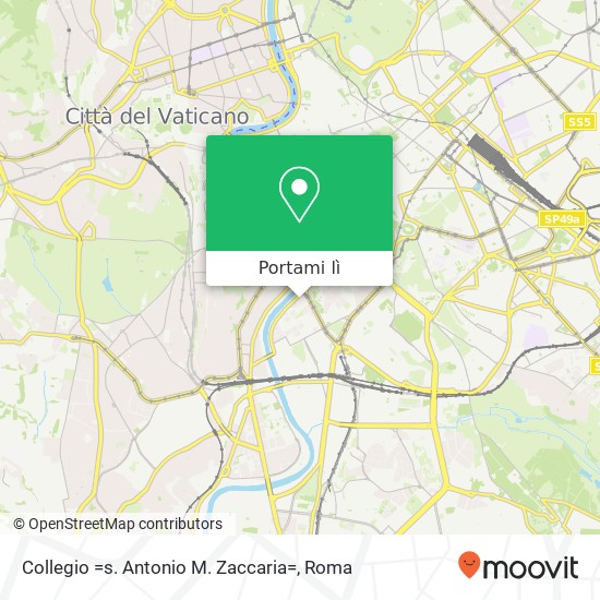 Mappa Collegio =s. Antonio M. Zaccaria=