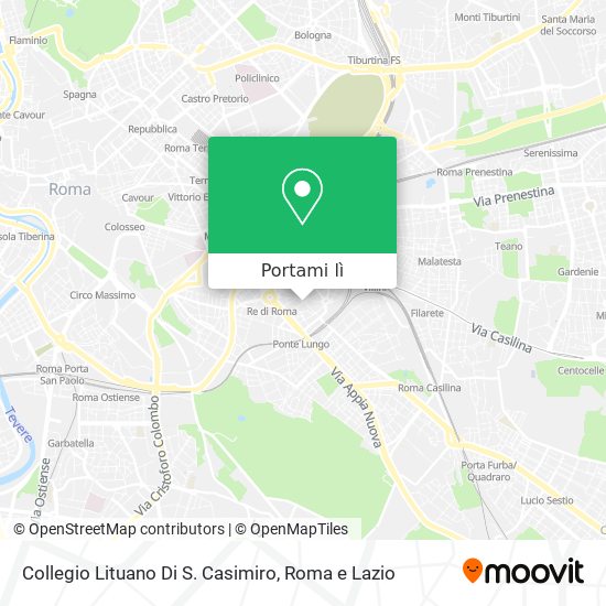 Mappa Collegio Lituano Di S. Casimiro