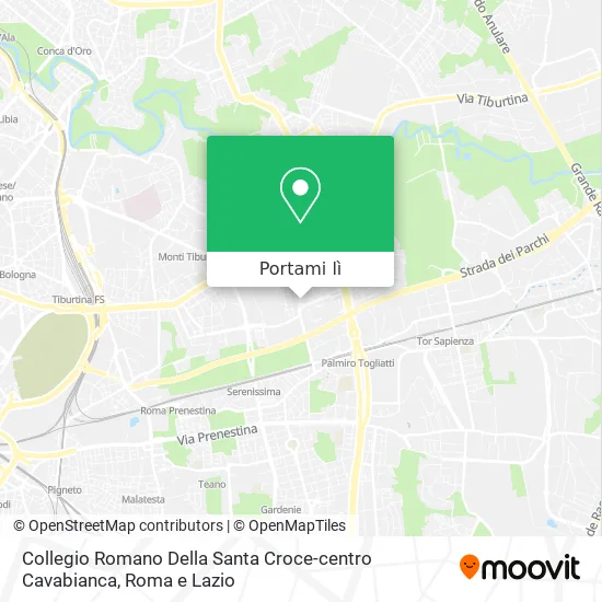 Mappa Collegio Romano Della Santa Croce-centro Cavabianca