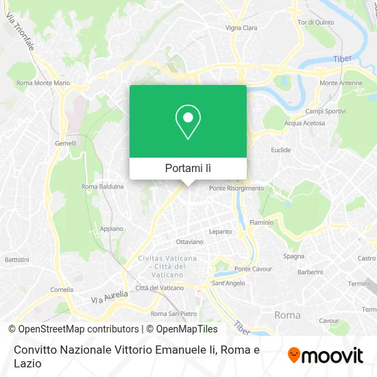 Mappa Convitto Nazionale Vittorio Emanuele Ii