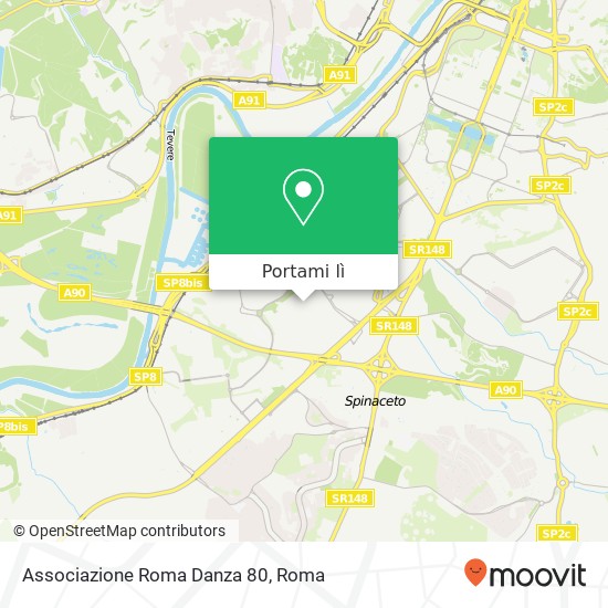 Mappa Associazione Roma Danza 80