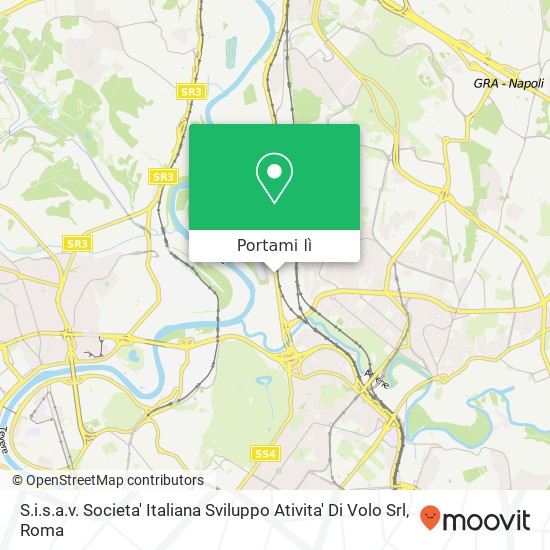 Mappa S.i.s.a.v. Societa' Italiana Sviluppo Ativita' Di Volo Srl