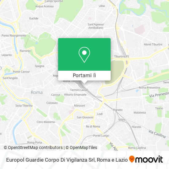 Mappa Europol Guardie Corpo Di Vigilanza Srl