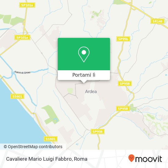 Mappa Cavaliere Mario Luigi Fabbro