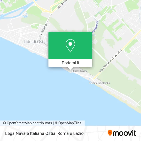 Mappa Lega Navale Italiana Ostia