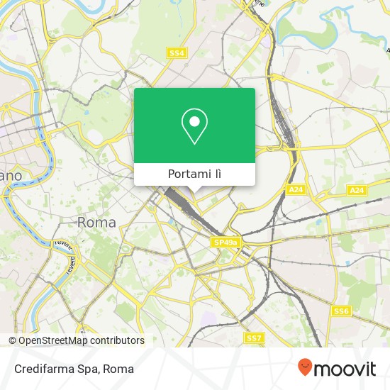 Mappa Credifarma Spa