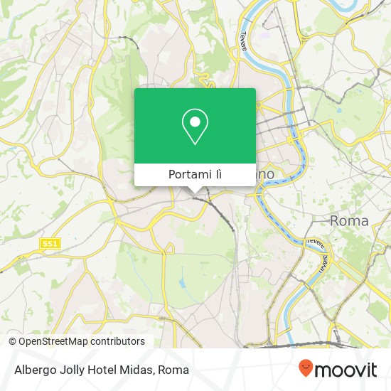 Mappa Albergo Jolly Hotel Midas