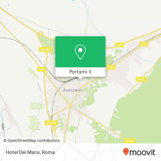 Mappa Hotel Dei Marsi