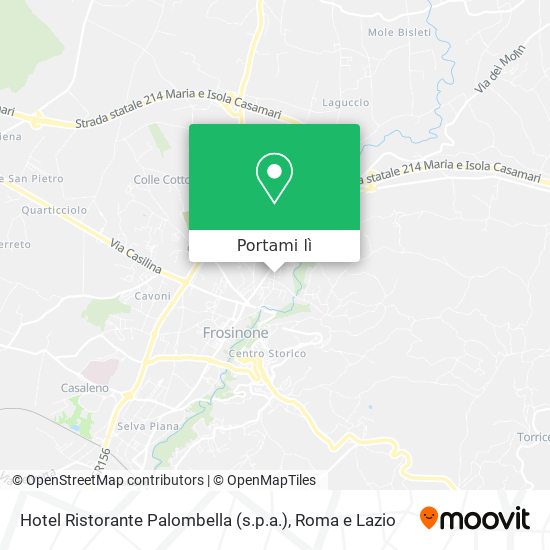 Mappa Hotel Ristorante Palombella (s.p.a.)