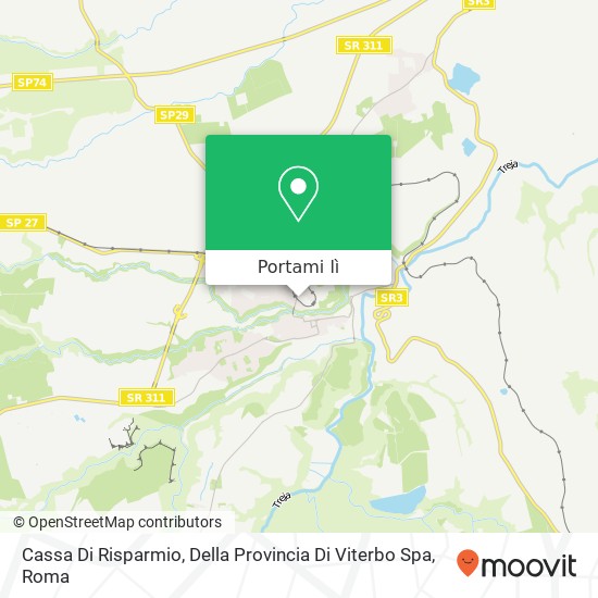 Mappa Cassa Di Risparmio, Della Provincia Di Viterbo Spa