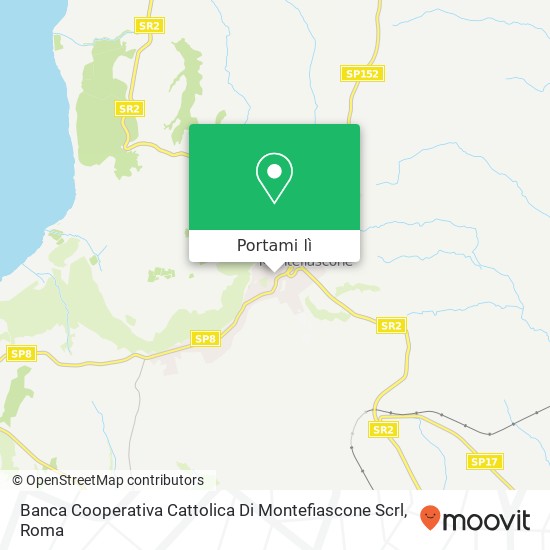 Mappa Banca Cooperativa Cattolica Di Montefiascone Scrl