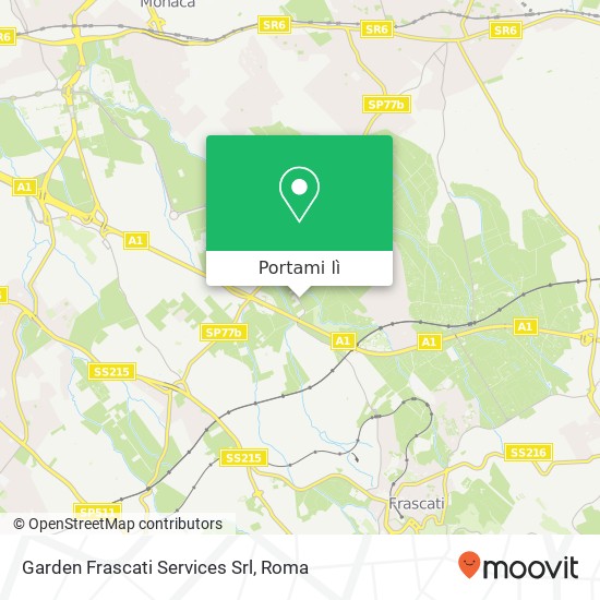 Mappa Garden Frascati Services Srl