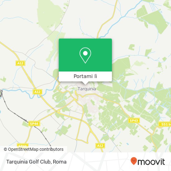 Mappa Tarquinia Golf Club