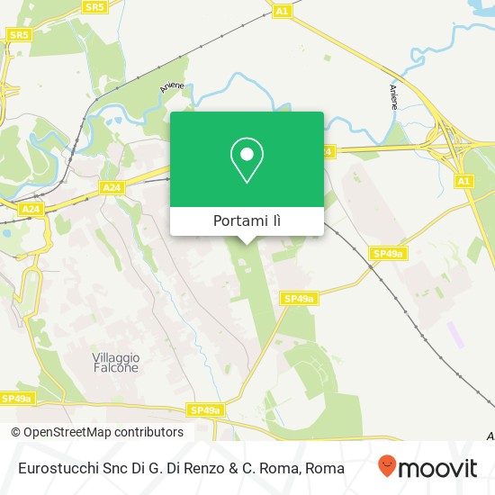 Mappa Eurostucchi Snc Di G. Di Renzo & C. Roma