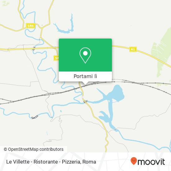 Mappa Le Villette - Ristorante - Pizzeria