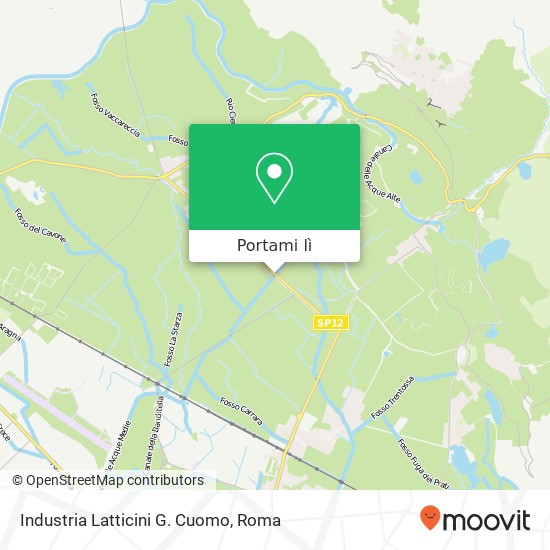Mappa Industria Latticini G. Cuomo