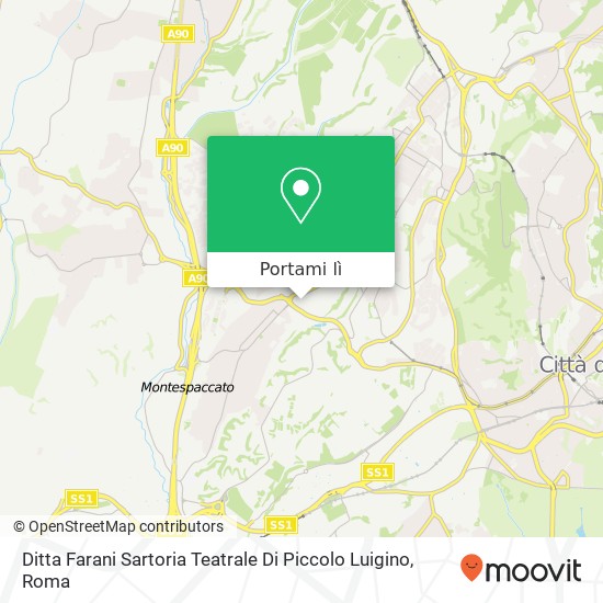 Mappa Ditta Farani Sartoria Teatrale Di Piccolo Luigino