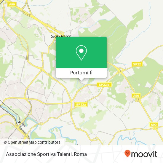 Mappa Associazione Sportiva Talenti