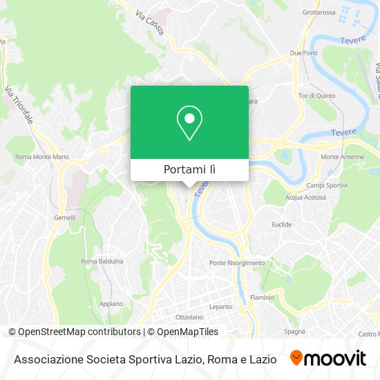 Mappa Associazione Societa Sportiva Lazio