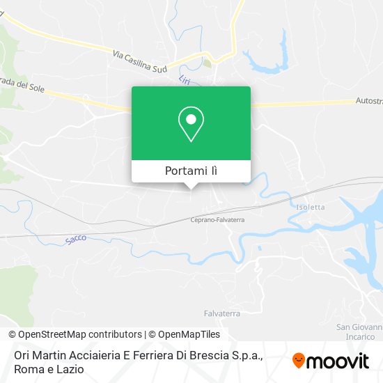 Mappa Ori Martin Acciaieria E Ferriera Di Brescia S.p.a.