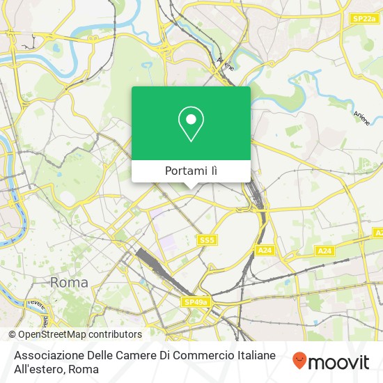 Mappa Associazione Delle Camere Di Commercio Italiane All'estero