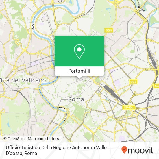 Mappa Ufficio Turistico Della Regione Autonoma Valle D'aosta