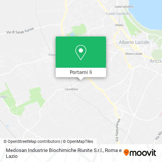 Mappa Medosan Industrie Biochimiche Riunite S.r.l.