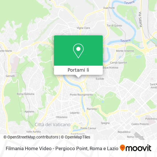Mappa Filmania Home Video - Pergioco Point