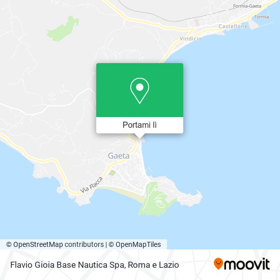 Mappa Flavio Gioia Base Nautica Spa