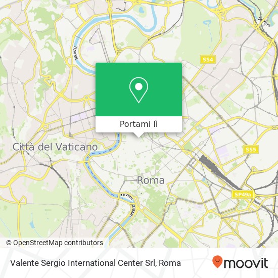 Mappa Valente Sergio International Center Srl