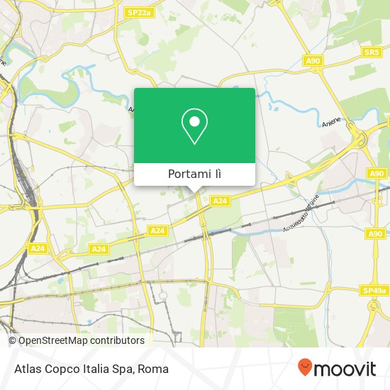 Mappa Atlas Copco Italia Spa