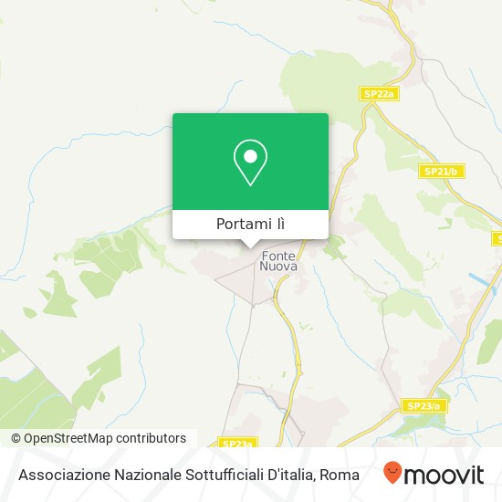 Mappa Associazione Nazionale Sottufficiali D'italia